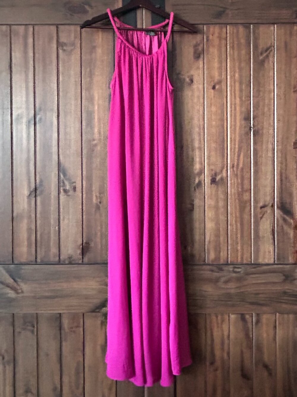 Tahari Fuchsia Pink Maxi Dress